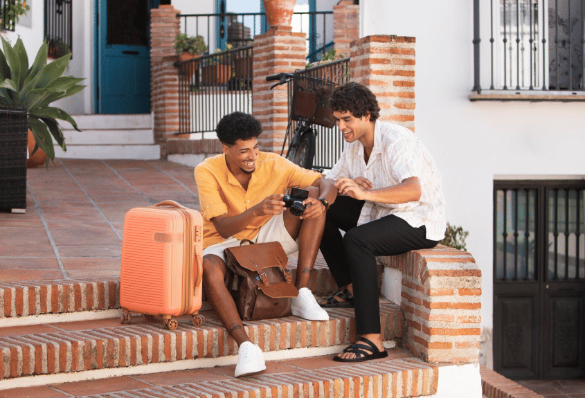 ilustrasi ngobrol dengan warga lokal saat traveling