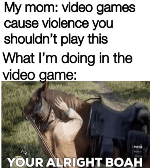 meme sayang hewan di game