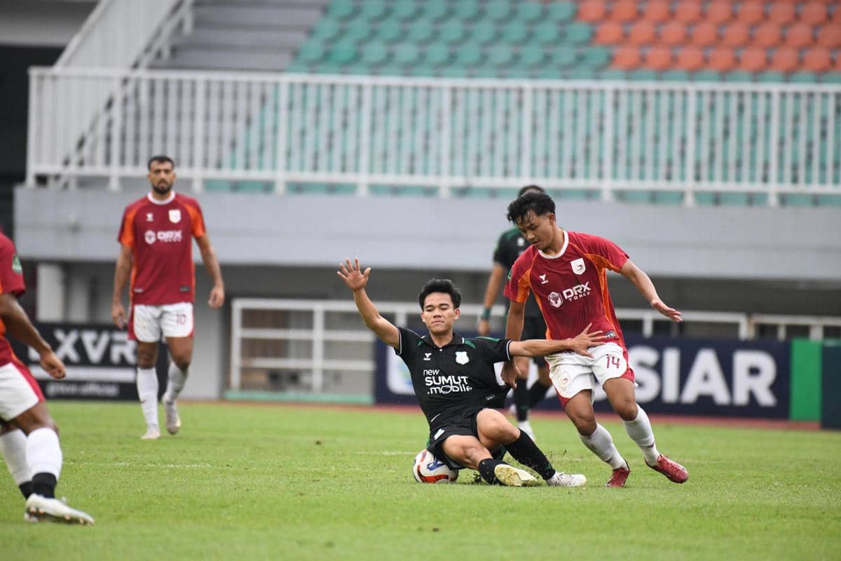 Duel PSMS kontra Garudayaksa FC di Stadion Pakansari, Bogor, Minggu (25/1/2026) (dok.PSMS)
