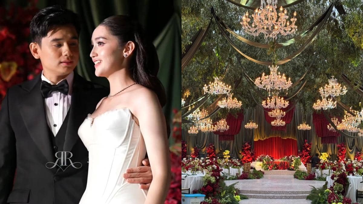 Resepsi pernikahan Ranty Maria dan Rayn Wijaya.