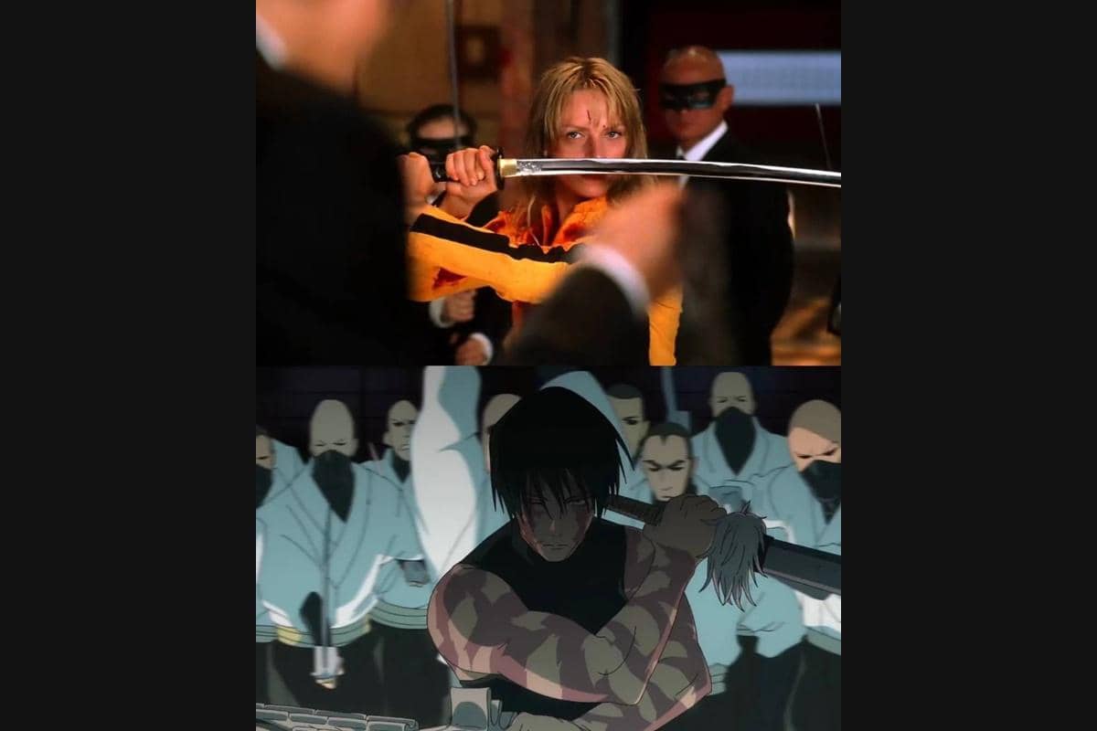 cuplikan film Kill Bill dan anime Jujutsu Kaisen