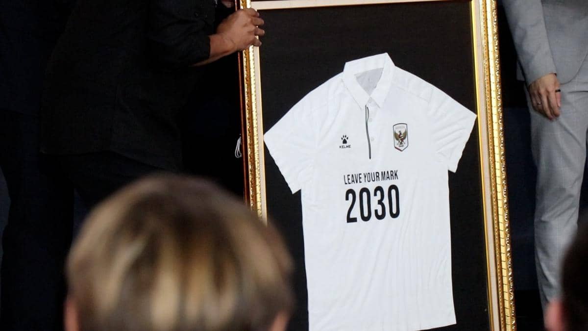 Peresmian kerja sama Kelme dan PSSI selaku apparel Timnas Indonesia yang baru