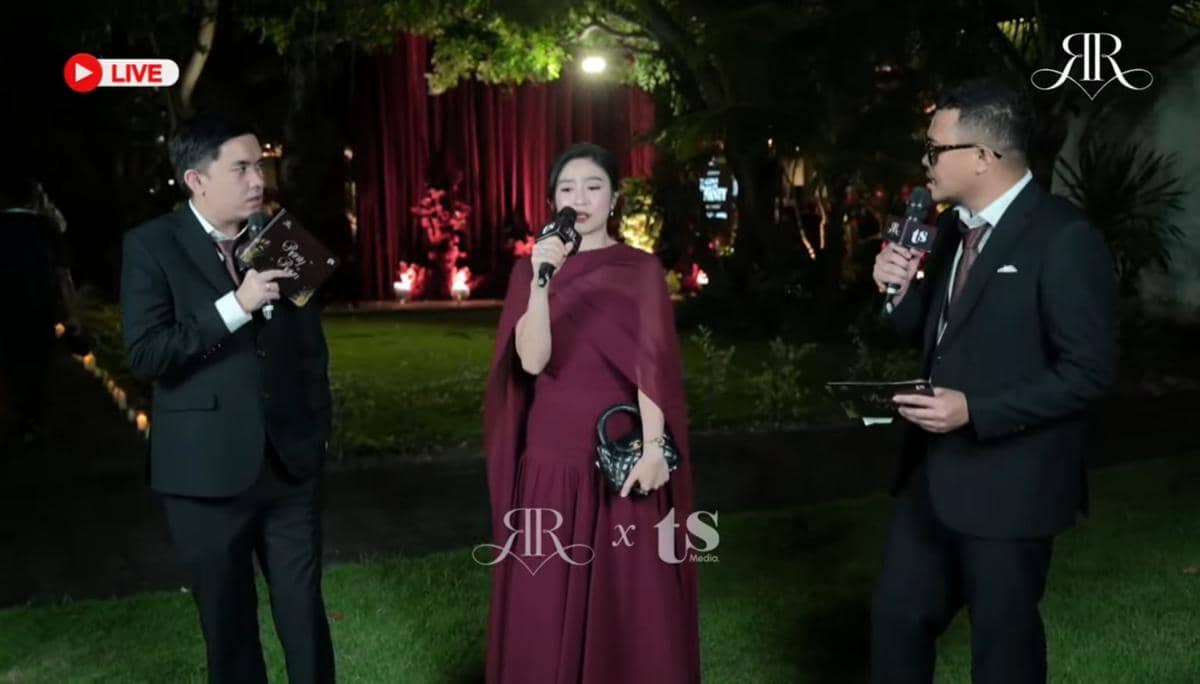 Gaya artis di resepsi Ranty Maria-Ryan Wijaya (youtube.com/@rantymaria)