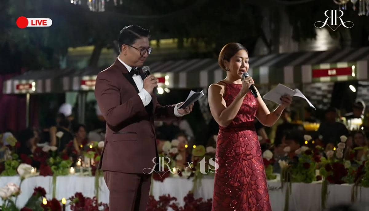 Gaya artis di resepsi Ranty Maria-Ryan Wijaya (youtube.com/@rantymaria)