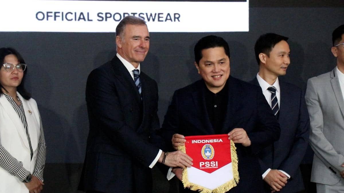 Peresmian kerja sama Kelme dan PSSI selaku apparel Timnas Indonesia yang baru
