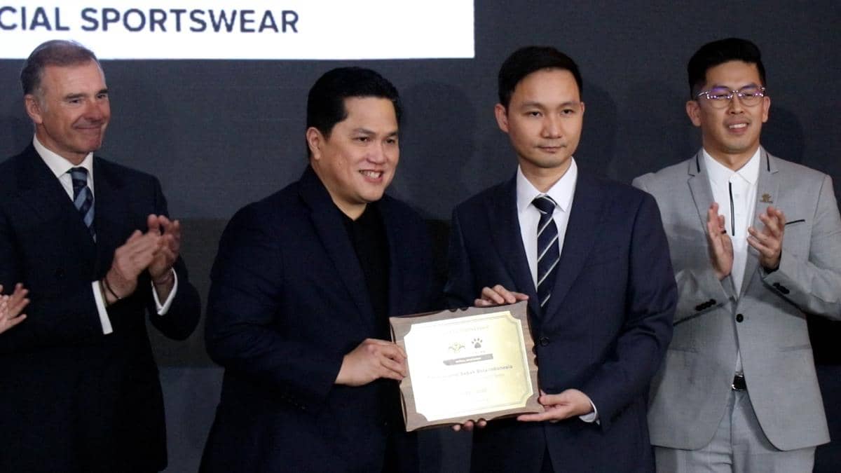 Peresmian kerja sama Kelme dan PSSI selaku apparel Timnas Indonesia yang baru