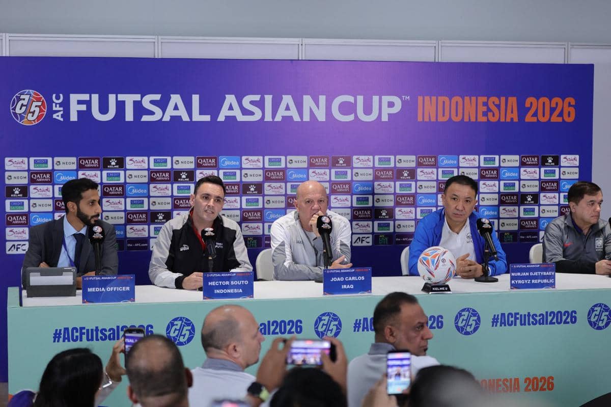 Jumpa pers Timnas Futsal jelang Piala Asia 2026