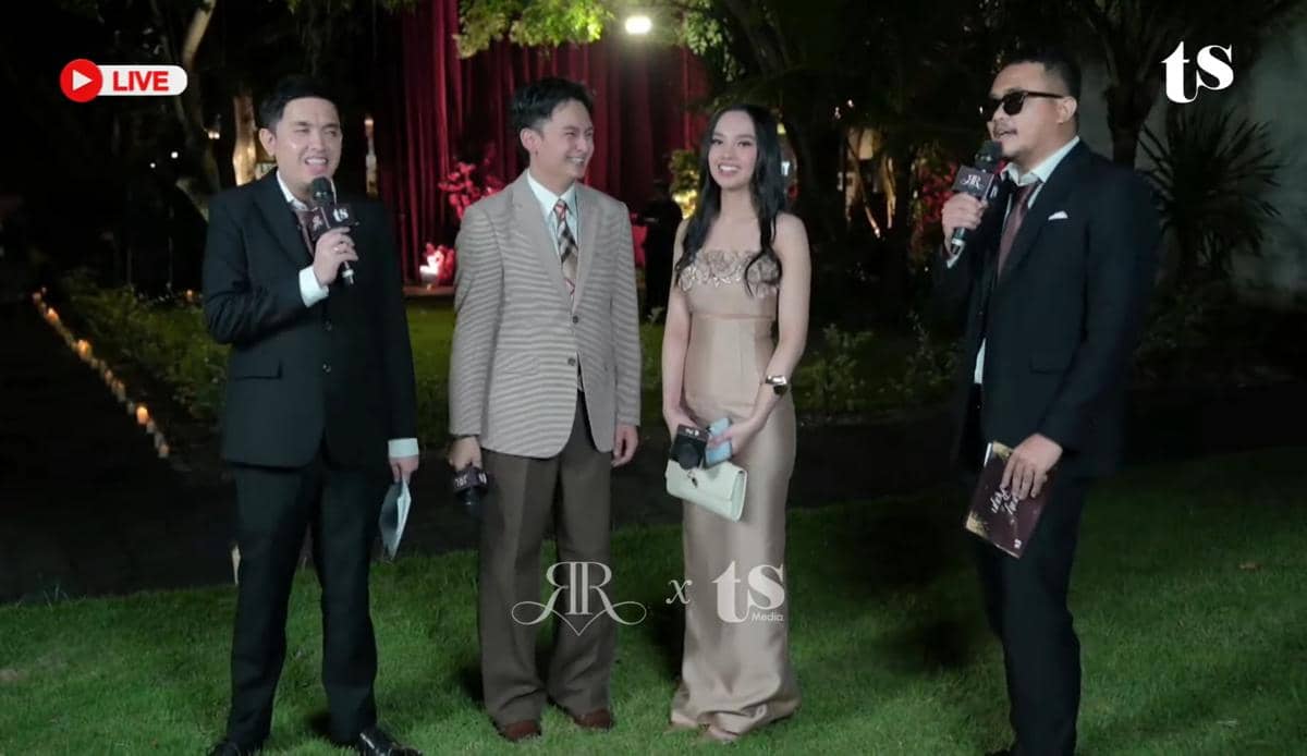 Gaya artis di resepsi Ranty Maria-Ryan Wijaya (youtube.com/@rantymaria)