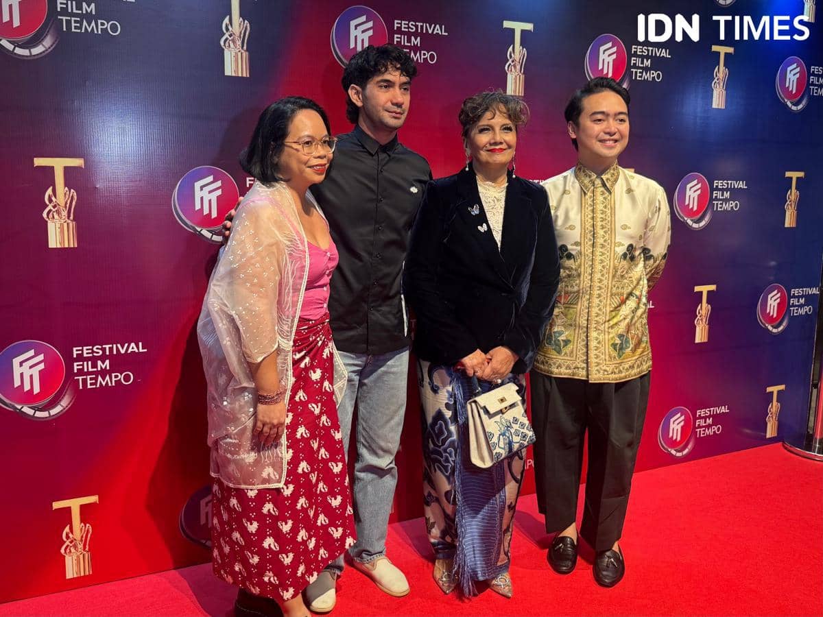potret sineas di red carpet Festival Film Tempo 2025
