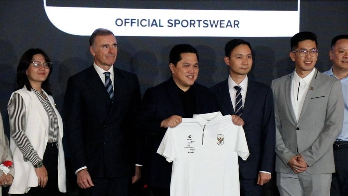 Peresmian kerja sama Kelme dan PSSI selaku apparel Timnas Indonesia yang baru