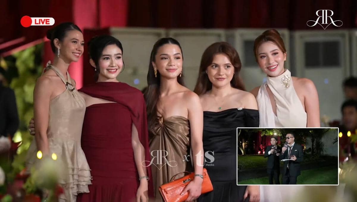 Gaya artis di resepsi Ranty Maria-Ryan Wijaya (youtube.com/@rantymaria)