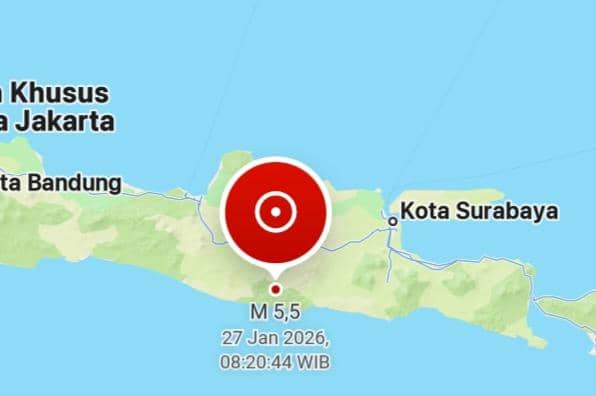 Pusat gempa Pacitan. IDN Times/BMKG