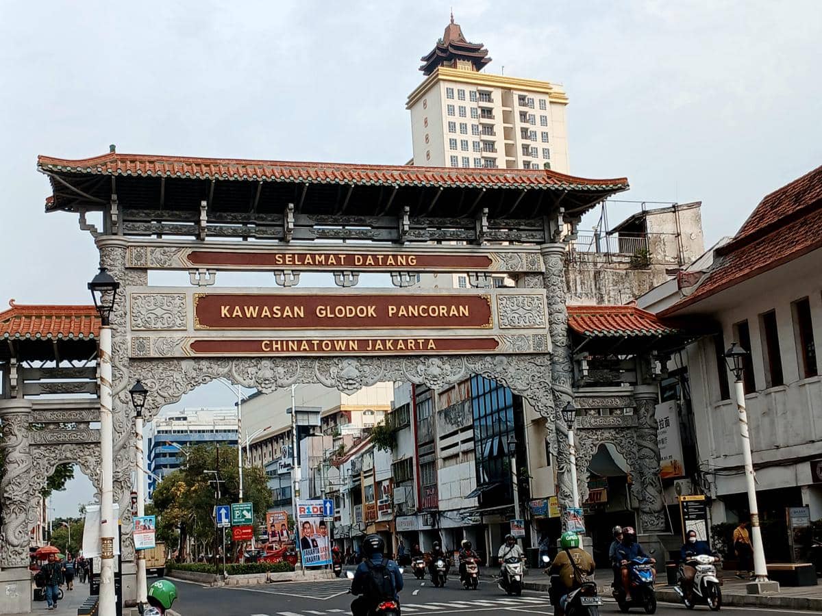 potret Kawasan Glodok Pancoran Jakarta 