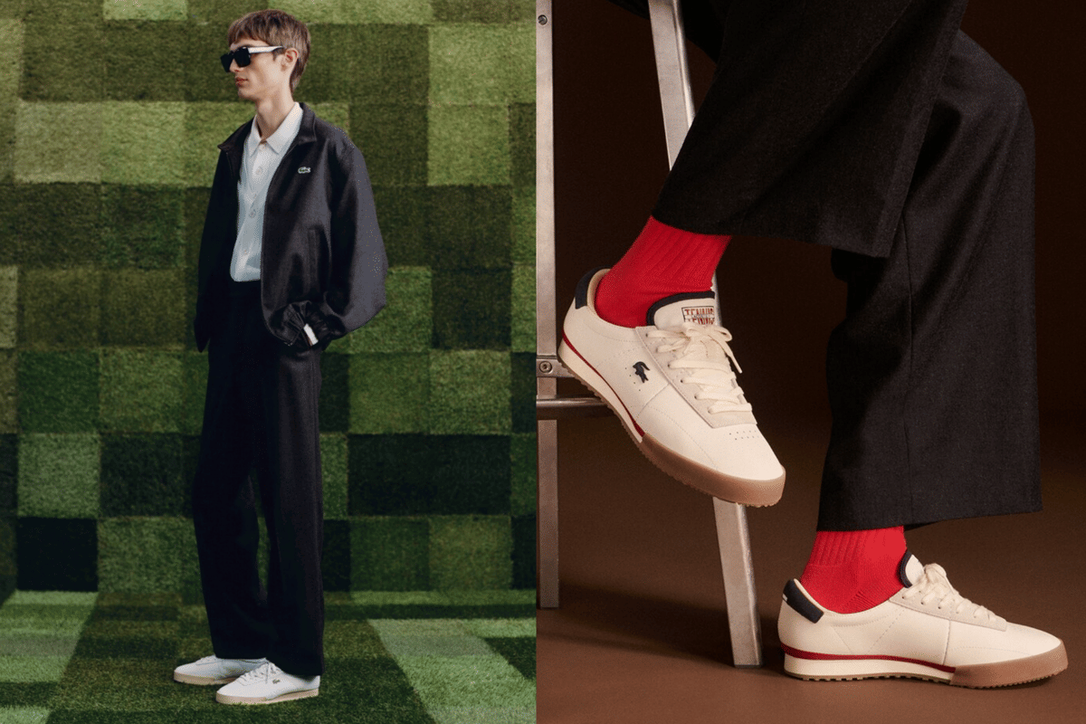 foto sepatu putih Lacoste 