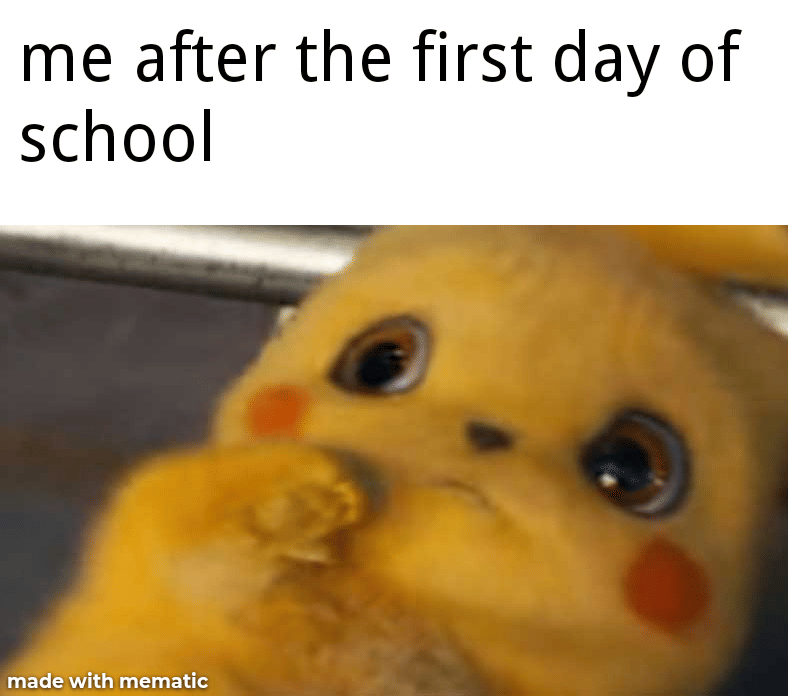 meme kartun hari pertama sekolah