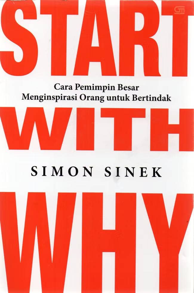 cover buku Start With Why karya Simon Sinek 