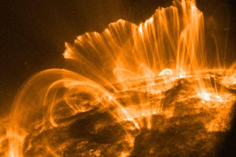 Ilustrasi badai matahari