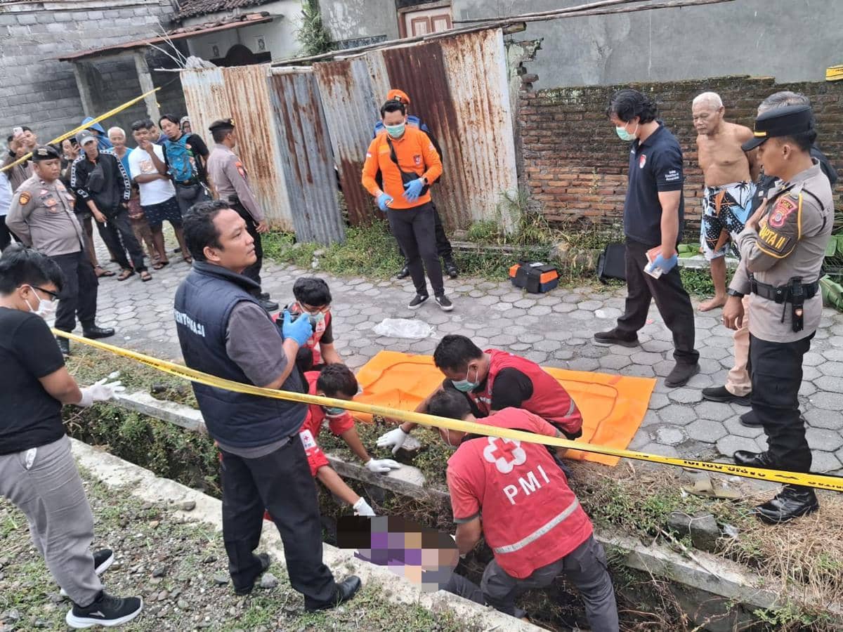 Warga Godean Sleman meninggal dunia usai tertemper kereta api di Kasihan Bantul. (Dok. Polres Bantul)