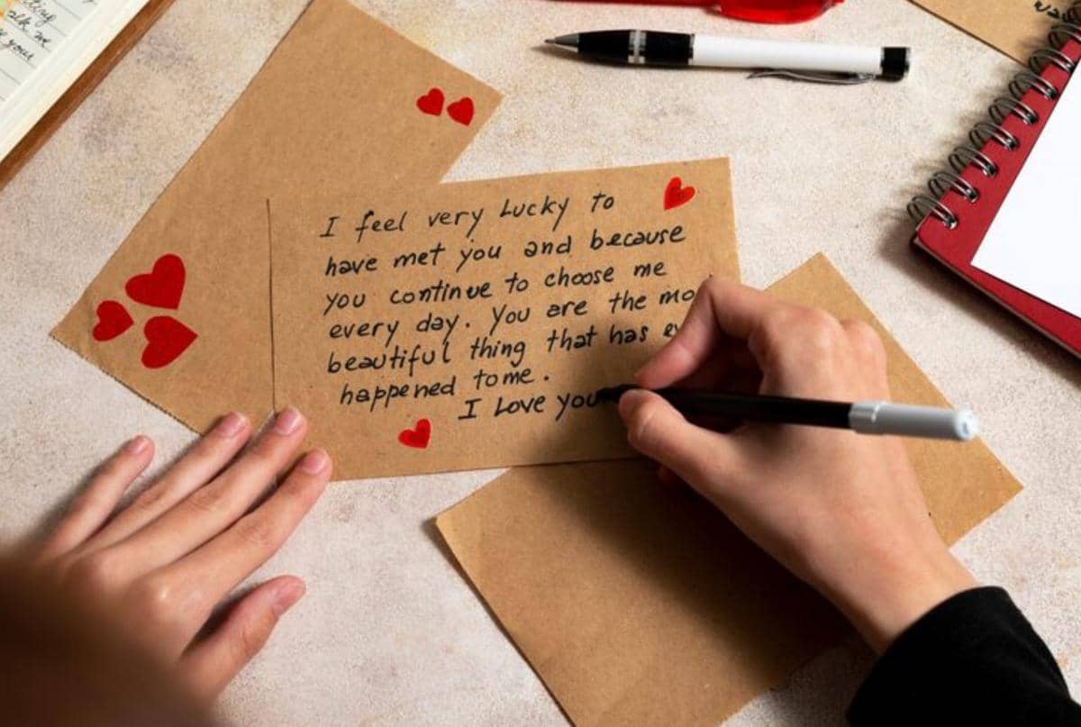 ilustrasi surat cinta 