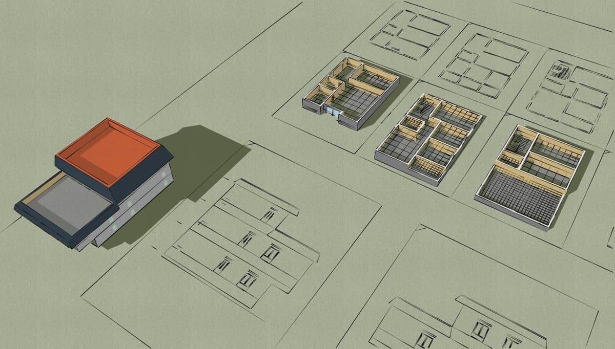ilustrasi tata ruang dan ukuran ruangan