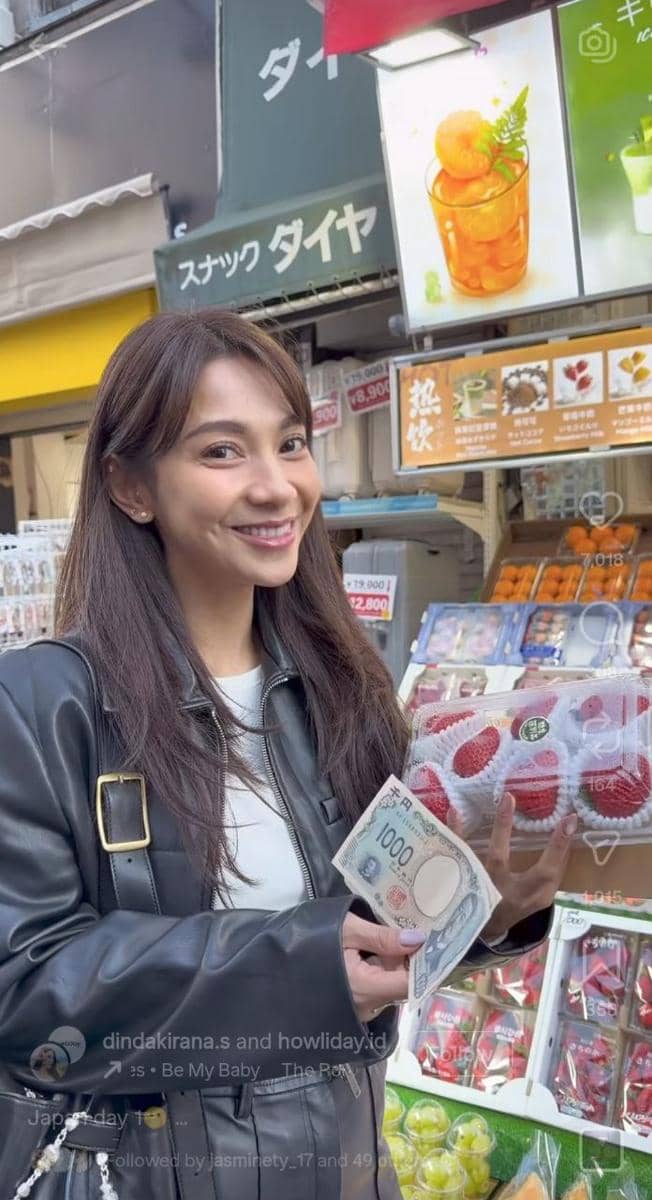 Dinda Kirana liburan ke Jepang bersama adik tercinta