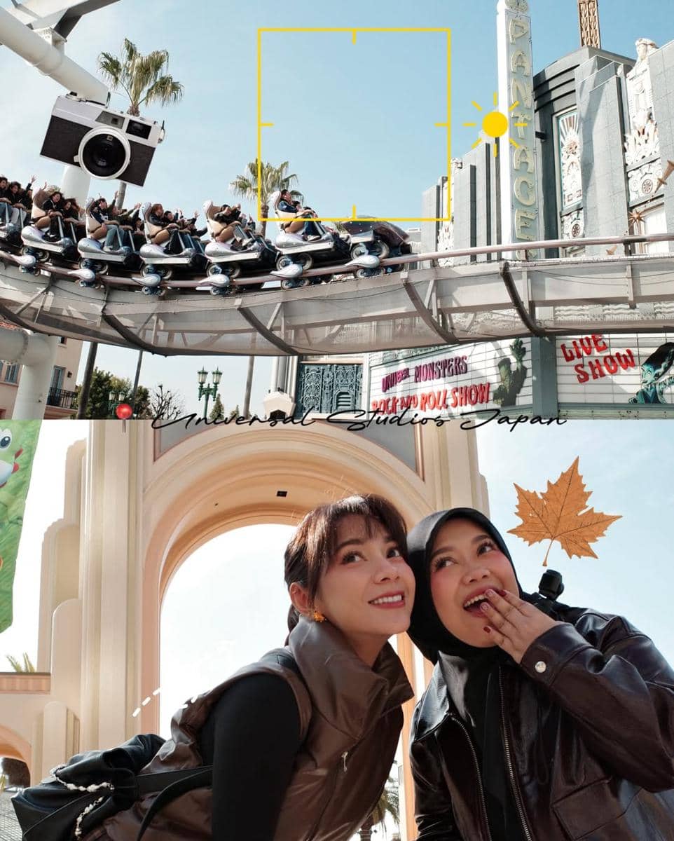 Dinda Kirana liburan ke Jepang bersama adik tercinta