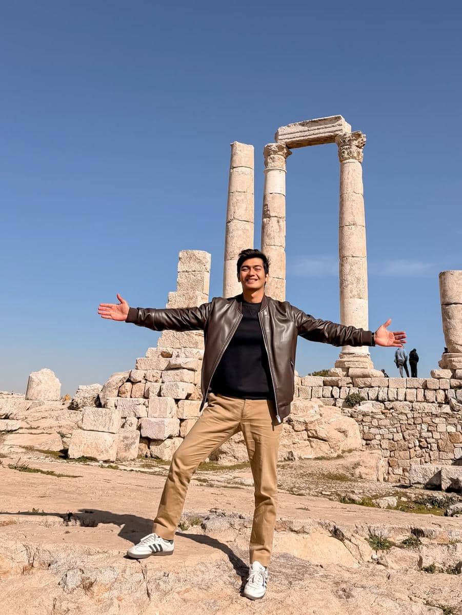 Teuku Ryan mengunjungi Citadel Amman di Jordan