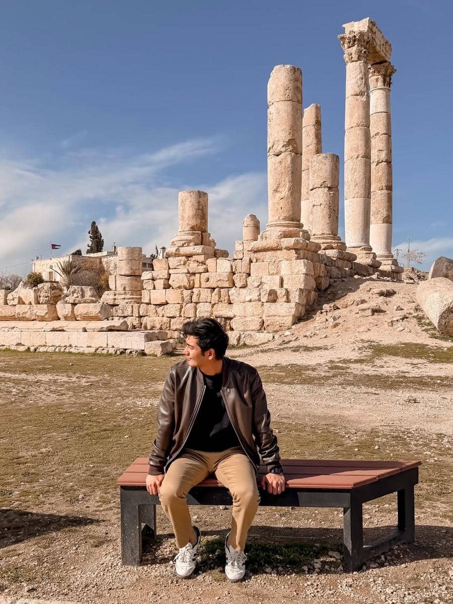 Teuku Ryan mengunjungi Citadel Amman di Jordan