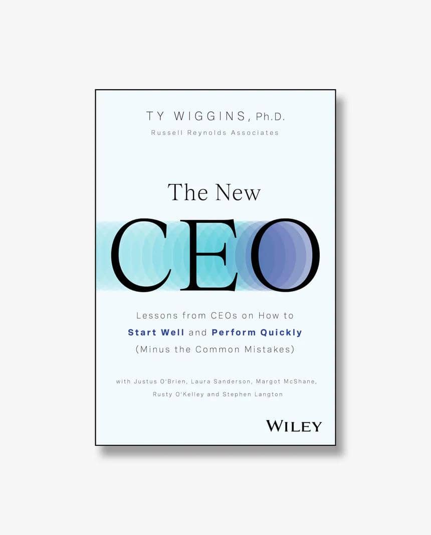 cover buku The New CEO karya Dr. Ty Wiggins