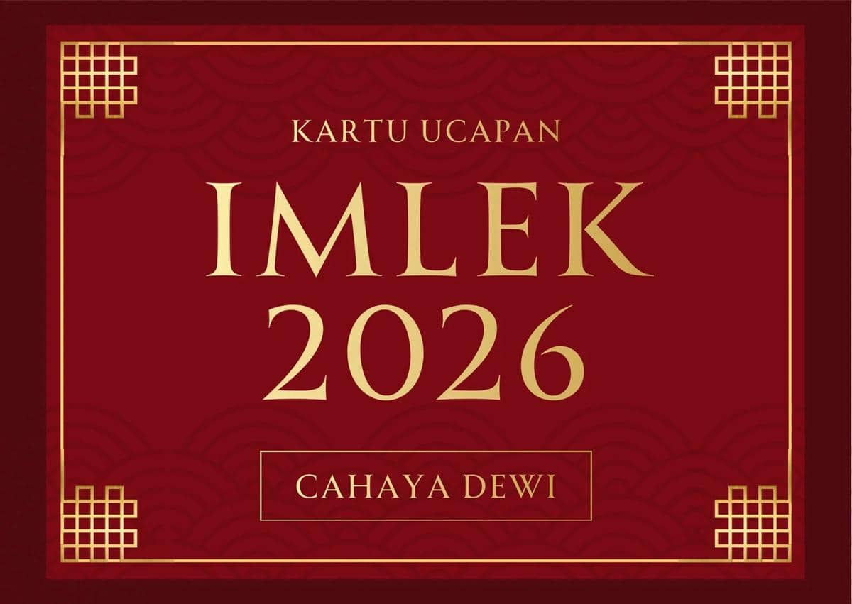 Ilustrasi kartu Imlek (Canva/By MesStudio)