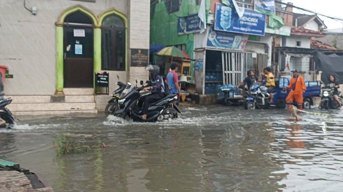 Ilustrasi Banjir di Cilincing Jakarta Utara. 