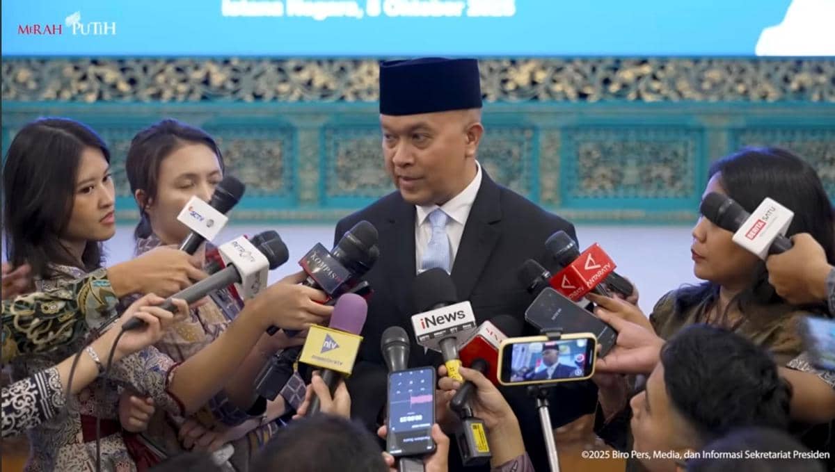 Ketua Komite Eksekutif Percepatan Pembangunan Otonomi Khusus Papua, Velix Vernando Wanggai (YouTube.com/Sekretariat Presiden)