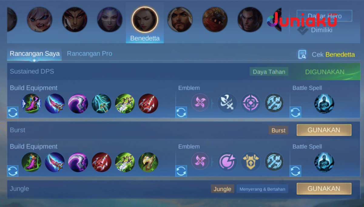Build Benedetta(Dok. Moonton/Mobile Legends)