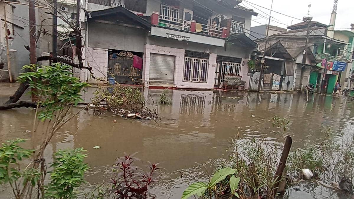 Ilustrasi Banjir di Cilincing Jakarta Utara. 