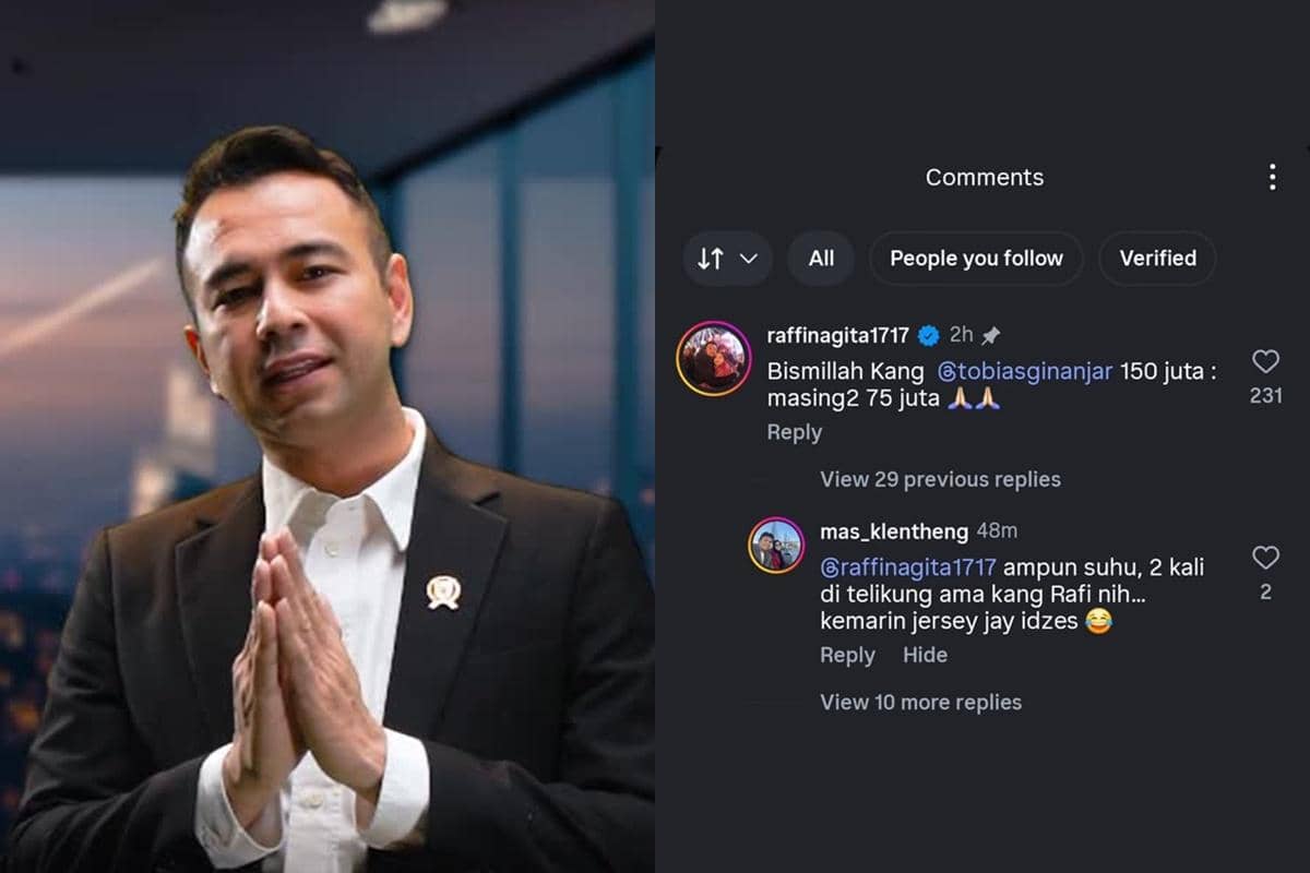 Raffi Ahmad beli jersey Klok dan Haye