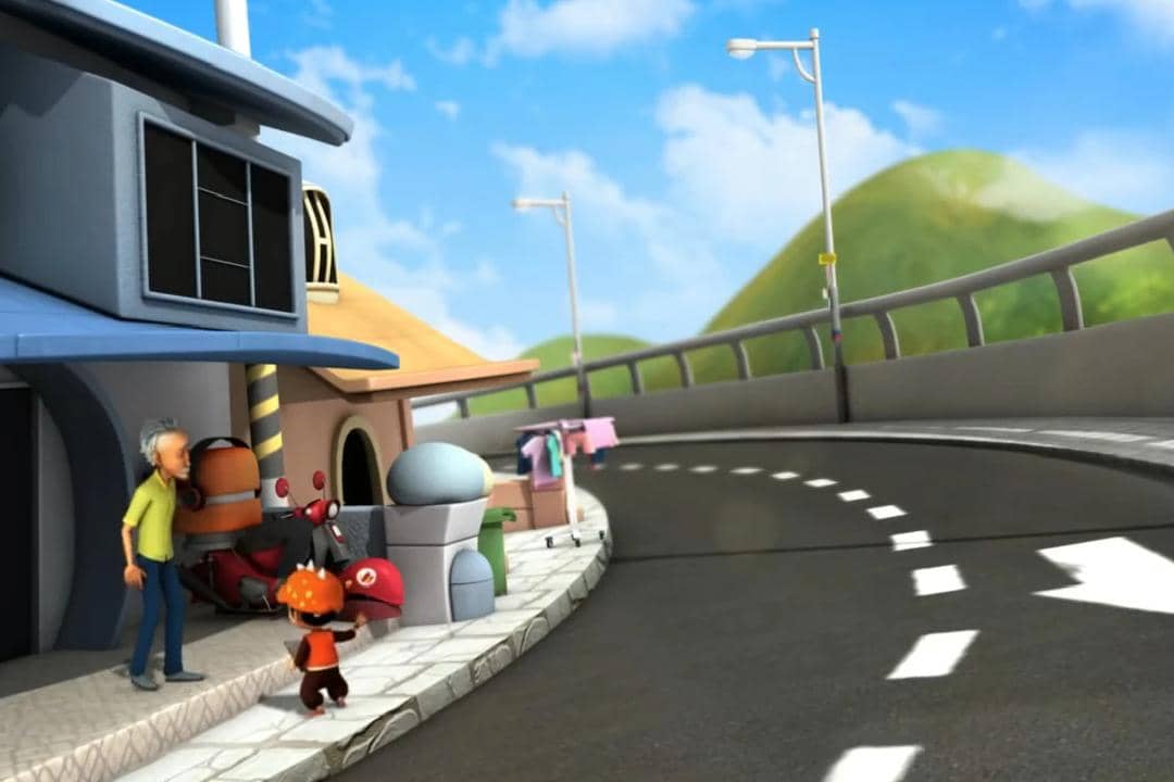 Bukit Pulau Rintis yang tampak dari kejauhan