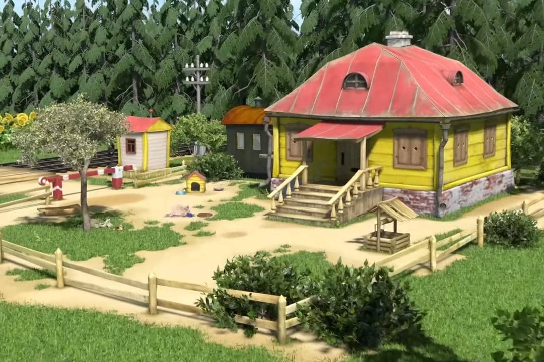 potret rumah Masha yang berada di kawasan dekat hutan dan minim kebisingan