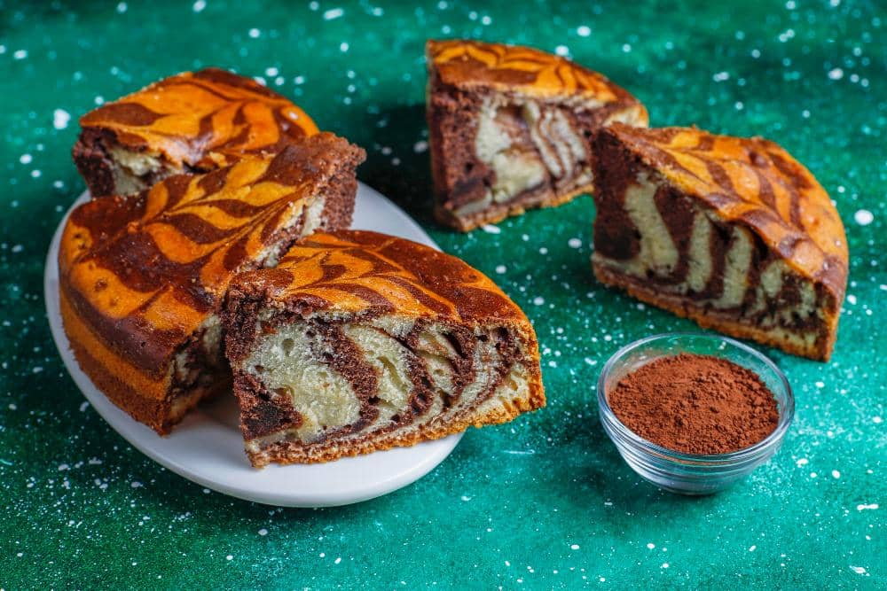 ilustrasi kue marmer