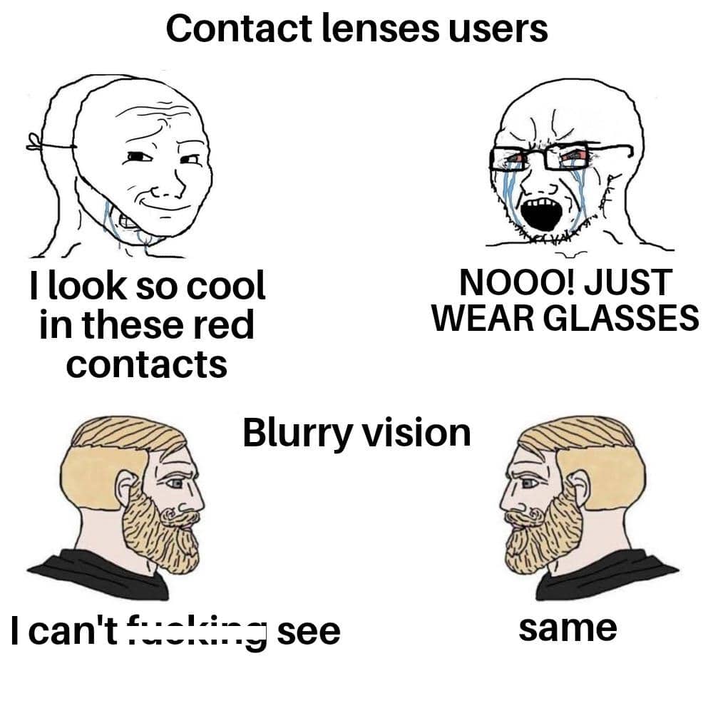 meme kartun tentang kacamata