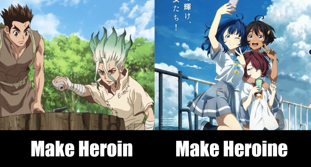 meme anime tentang heroine