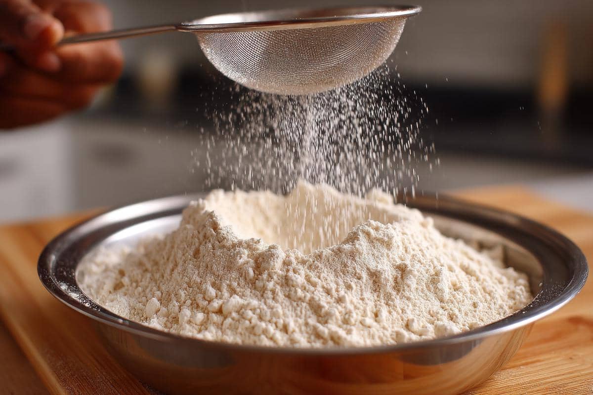 ilustrasi bahan tepung untuk membuat kue