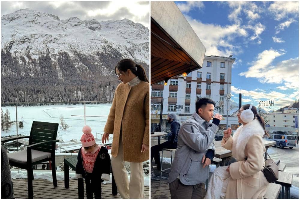 Keluarga Jessica Mila liburan di Switzerland