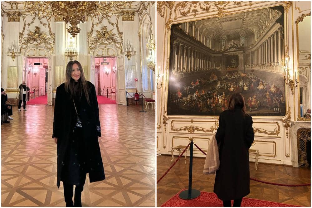 Ina Thomas mengujungi Schönbrunn Palace di Vienna