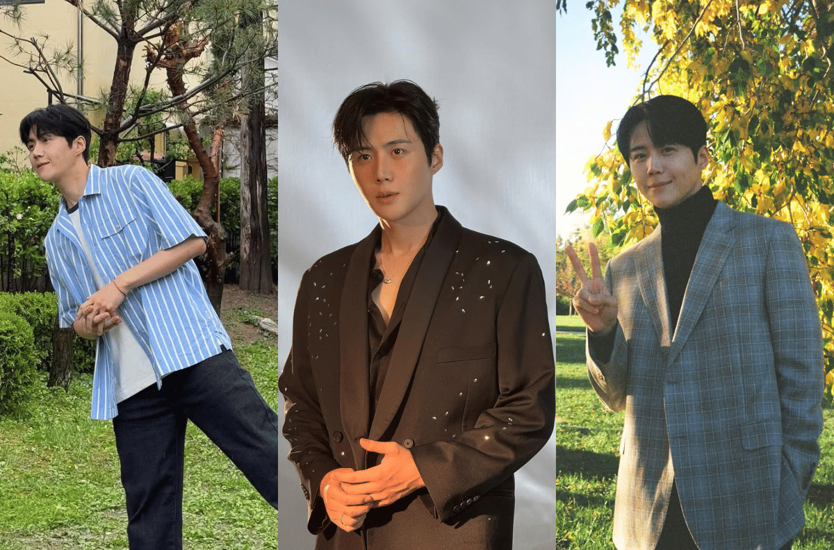 inspirasi OOTD dengan outer ala Kim Seon Ho