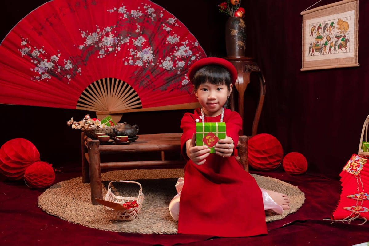 ilustrasi ide dekorasi Imlek simpel tanpa berlebihan