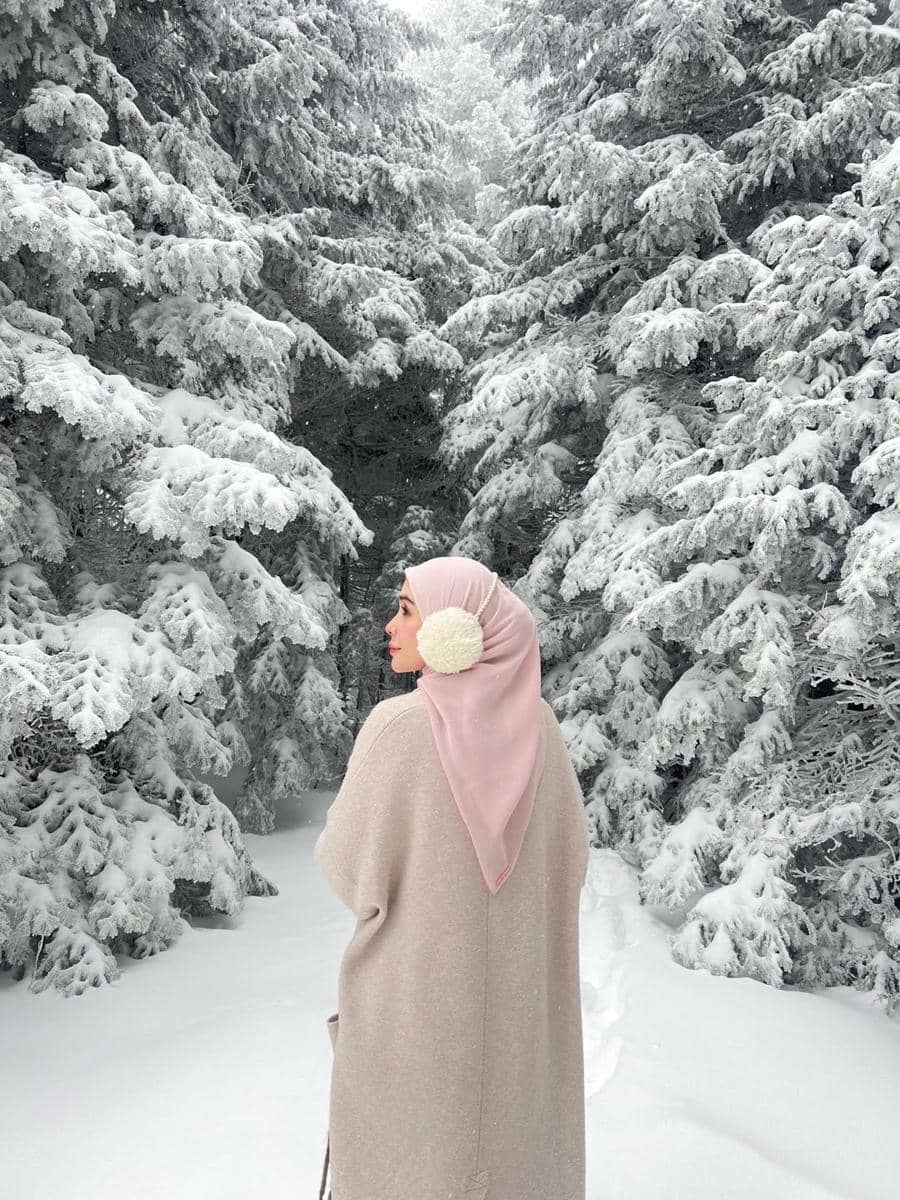 Hamidah Rachmayanti saat liburan di Hakuba