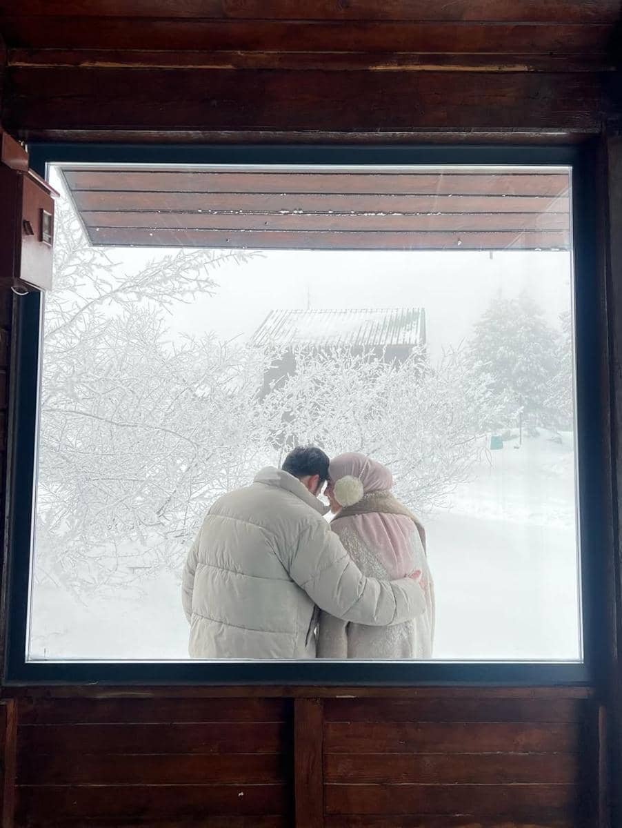 Hamidah Rachmayanti saat liburan di Hakuba