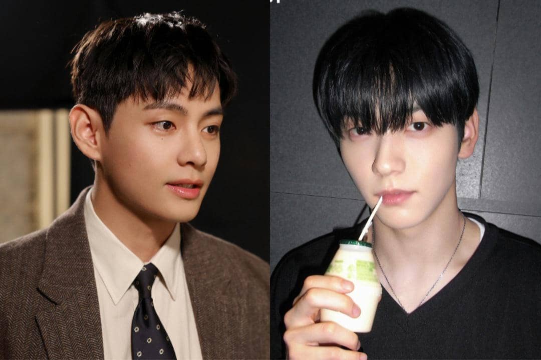 V BTS dan Soobin TXT