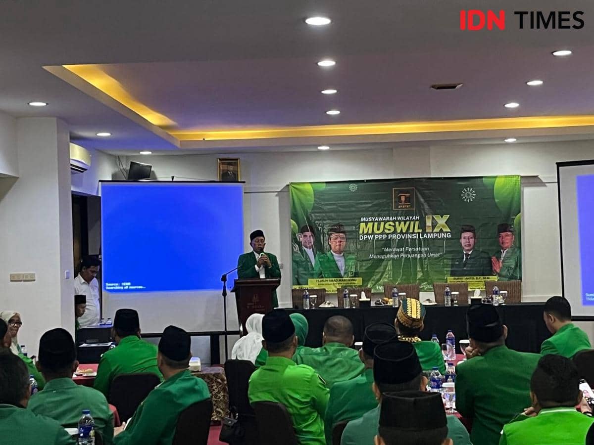 Muswil DPW PPP Lampung, Mardiono Pasang Target Optimis di Pemilu 2029