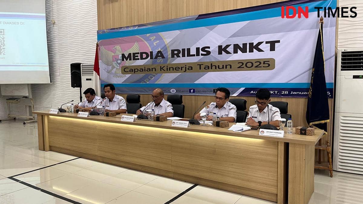 Konferensi pers KNKT di Jakarta